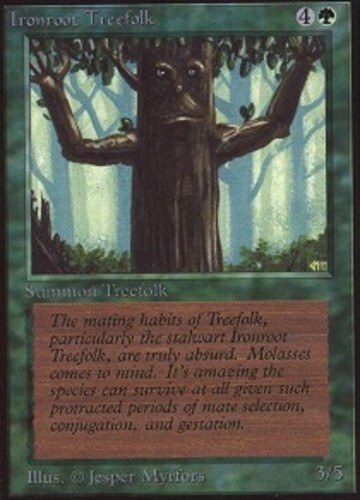 Ironroot Treefolk ~ Lightly Played Unlimited MTG Magic UltimateMTG Green Card