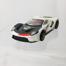 AFX Ford GT Heritage, White / Black 98, Gold Wheels. Mega G Chassis, New Loose