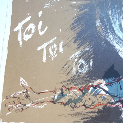 Léo Ferré Original Lithographie Toi Toi Toi von Jacques Pecnard 1922 2012 - Bild 8 von 12