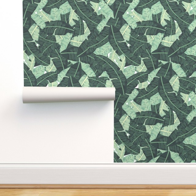 PeelandStick Removable Wallpaper Palm Preppy Banana Leaf