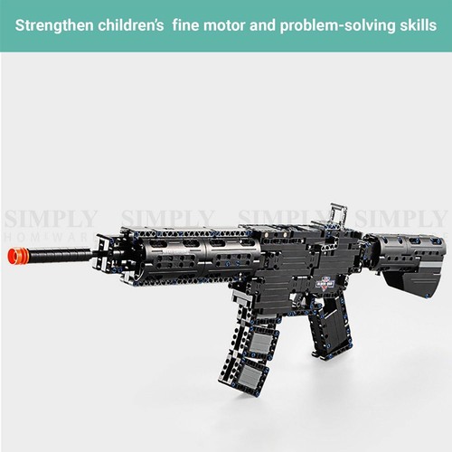 Truboo Building Blocks Gun Toy Kids Bricks Adult Army DIY Model AK-47 MP5 M4A1 - Picture 9 of 16