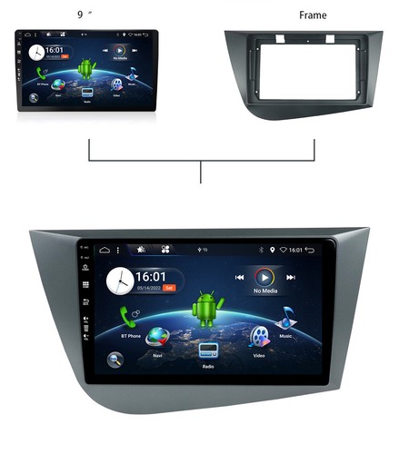 RADIO ESTÉREO COCHE ANDROID 14.0 PARA SEAT LEON 2 MK2 RHD 05-12 GPS NAVEGACIÓN POR SATÉLITE CARPLAY - Imagen 15 de 16