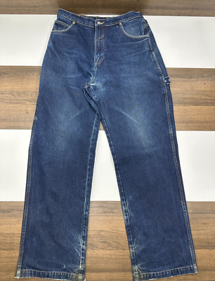B30【W38】【B系】PHAT FARM denim pants slim Vintage Phat Farm Brown Carpenter Baggy Jeans 38x34 Hip Hop