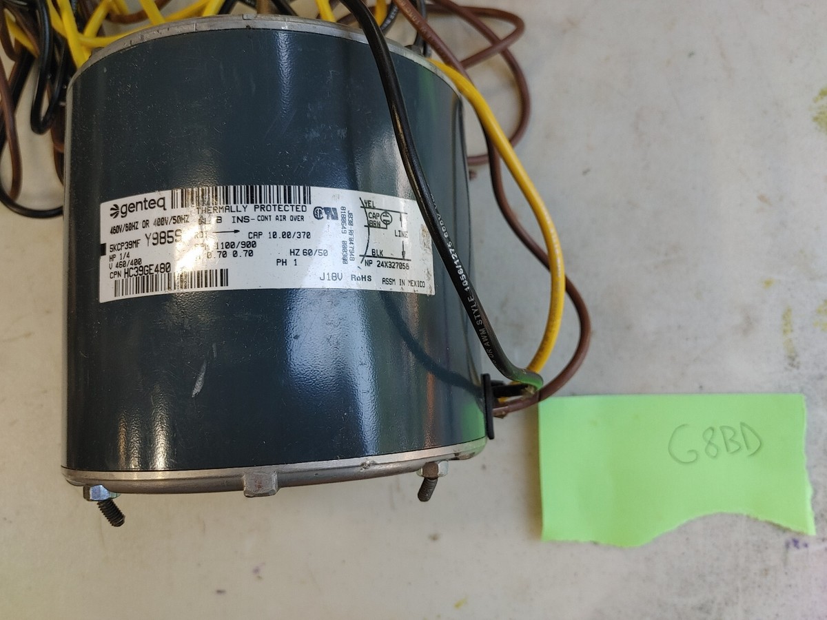 OEM Condenser Fan Motor 1/4 HP 460 volt Replaces GE Genteq