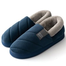 Winter Slippers Male Plush Cotton Bedroom Slipper House Footwear Male