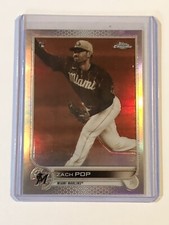 2022 Topps Chrome Sepia Refractor #41 ZACH POP RC Rookie Miami Marlins 