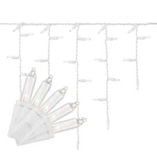 NEW Home Holiday Accents - 2-pack 300 Clear/White Icicle Lights - FREE SHIP 