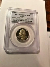 1981-S Washington Quarter Type 1 PCGS PR 69 DCAM #20740