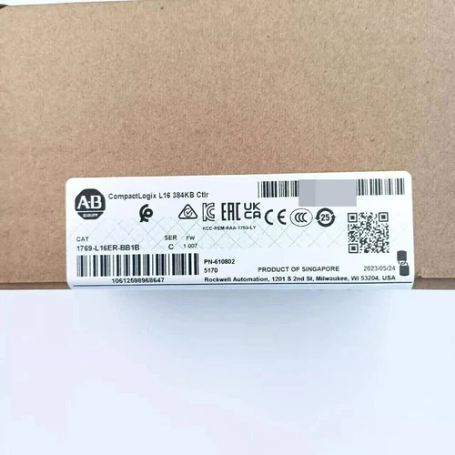 New Factory Sealed AB 1769-L16ER-BB1B SER C CompactLogix 384KB DI/O Controller - Picture 4 of 4