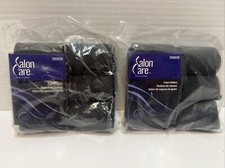 Lot of 2 Salon Care 292639 XL Foam Hair Rollers 1-1/2" 6 pk 12 total BLACK