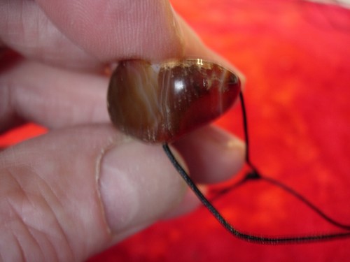 carnelian tumble hagstone pendant no 5 U.K. eBay seller over 20 years - Picture 5 of 9