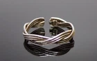 Handmade 925 Solid Sterling Silver Twisted Plain Toe Ring - 4 mm Wide