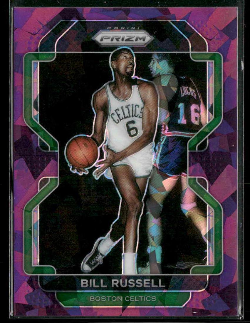 2021-22 Panini Prizm #254 Bill Russell Purple Ice #/149