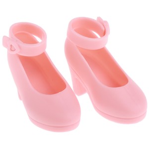 Lovely-Doll-Jelly-Shoes-High-Heels-Summer-Accessory-for-1-4-BJD-Dolls-Pink