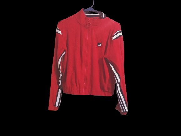 Fila Sabina Logo Track Jacket Red Medium