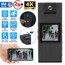 4K HD 1080p Camera WiFi Video Recorder Sports DVR Police Body Cam Night Vision