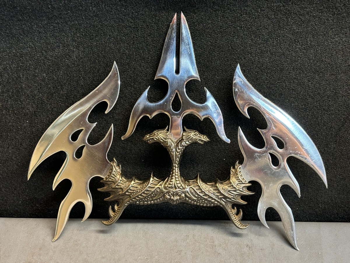 Emblazon Of Knife Fantasy Dagger - 2-Headed Dragon Handle