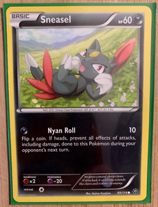 Pokémon TCG Sneasel XY Steam Siege 60/114 Regular Common NM