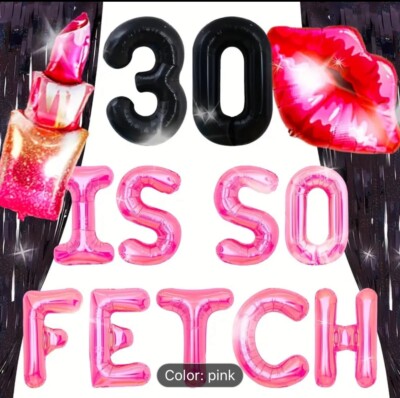 30 Isso Fetch Balloon Decor Kit with Lipstick And Lips