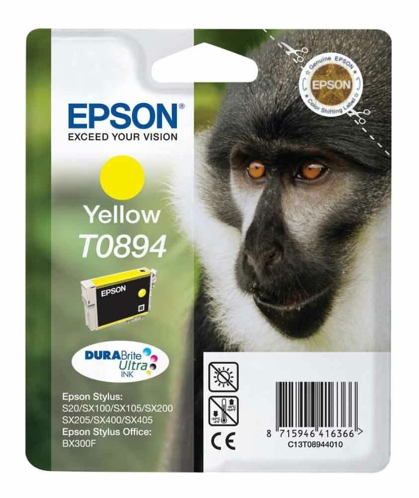 Genuine Epson T0894 Yellow ink cartridges - FREE UK DELIVERY! VAT included