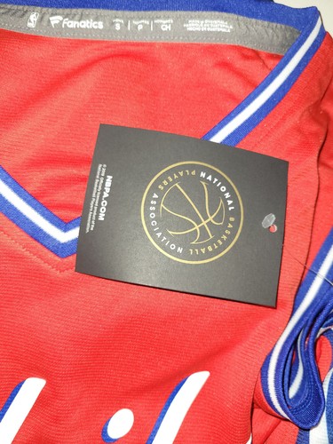 FANATICS FAST BREAK NBA PHILADELPHIA 76ERS BEN SIMMONS JERSEY RED SIZE SMALL - Picture 3 of 3