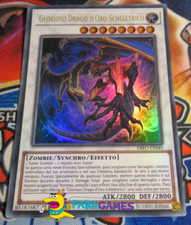 🇮🇹 YU GI OH GLORIOSO DRAGO D'ORO SCHELETRICO – DIFO IT040 ULTRA RARA – ITA