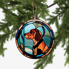 Dachshund Dog Christmas Ornament, cute dog, dog Lovers Gift tree hanging decor