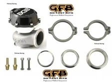 New Go Fast Bits GFB black 38 38mm external turbo wastegate kit / 10psi spring