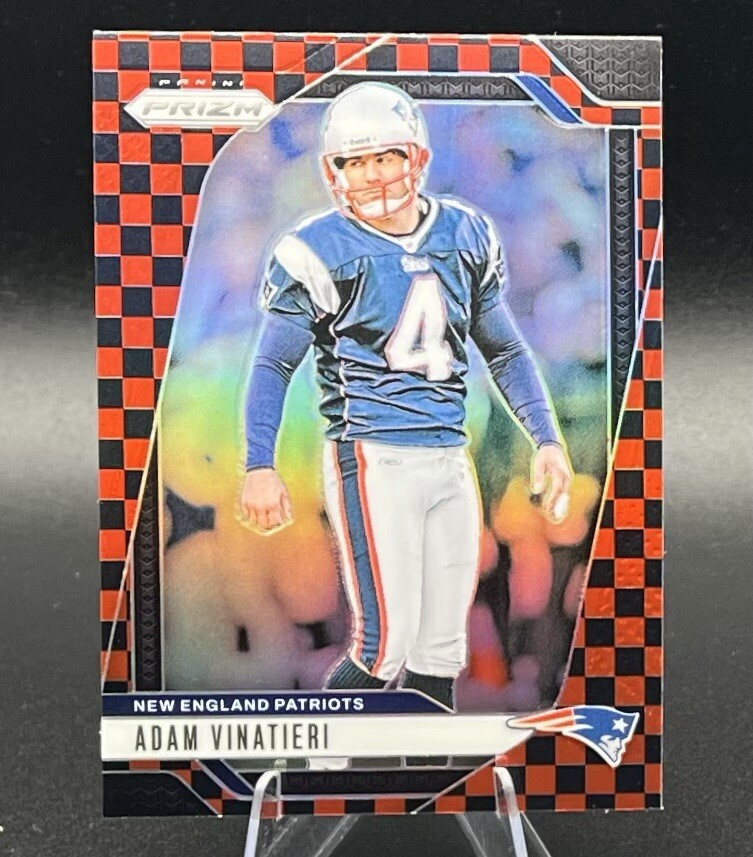 2024 Panini Prizm - Black & Red Checker Prizm #199 Adam Vinatieri SSP Case Hit