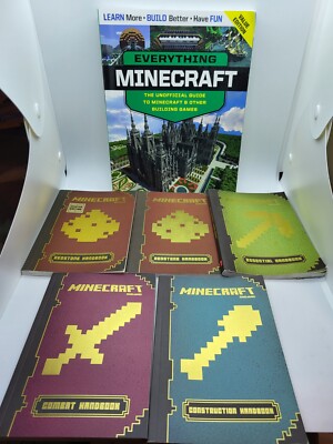 Lot of 6 Minecraft Guide Mojang Gamer Adventure Diary Chapter Book ASSORTED MIX