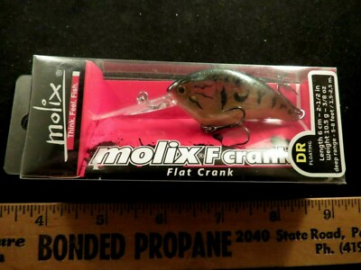 Molix Flat Crank DR Floating #60 Ghost Bass Deep Runner 5-8' 3/8oz 2-1/2'' Lure *