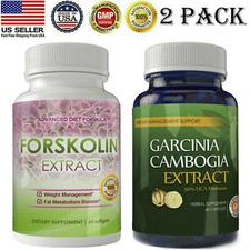 Forskolin Extract Pills  Garcinia Cambogia Weight Management Dietary Supplement