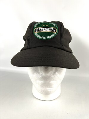 Vintage Renegades Smokeless Tobacco Black Trucker Hat Adult One Size  SnapBack
