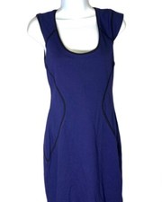 😎😎😎NEW EXPRESS Pencil Dress Size 10 Blue Back Zip Cap Sleeve Scoop Neck R/$69