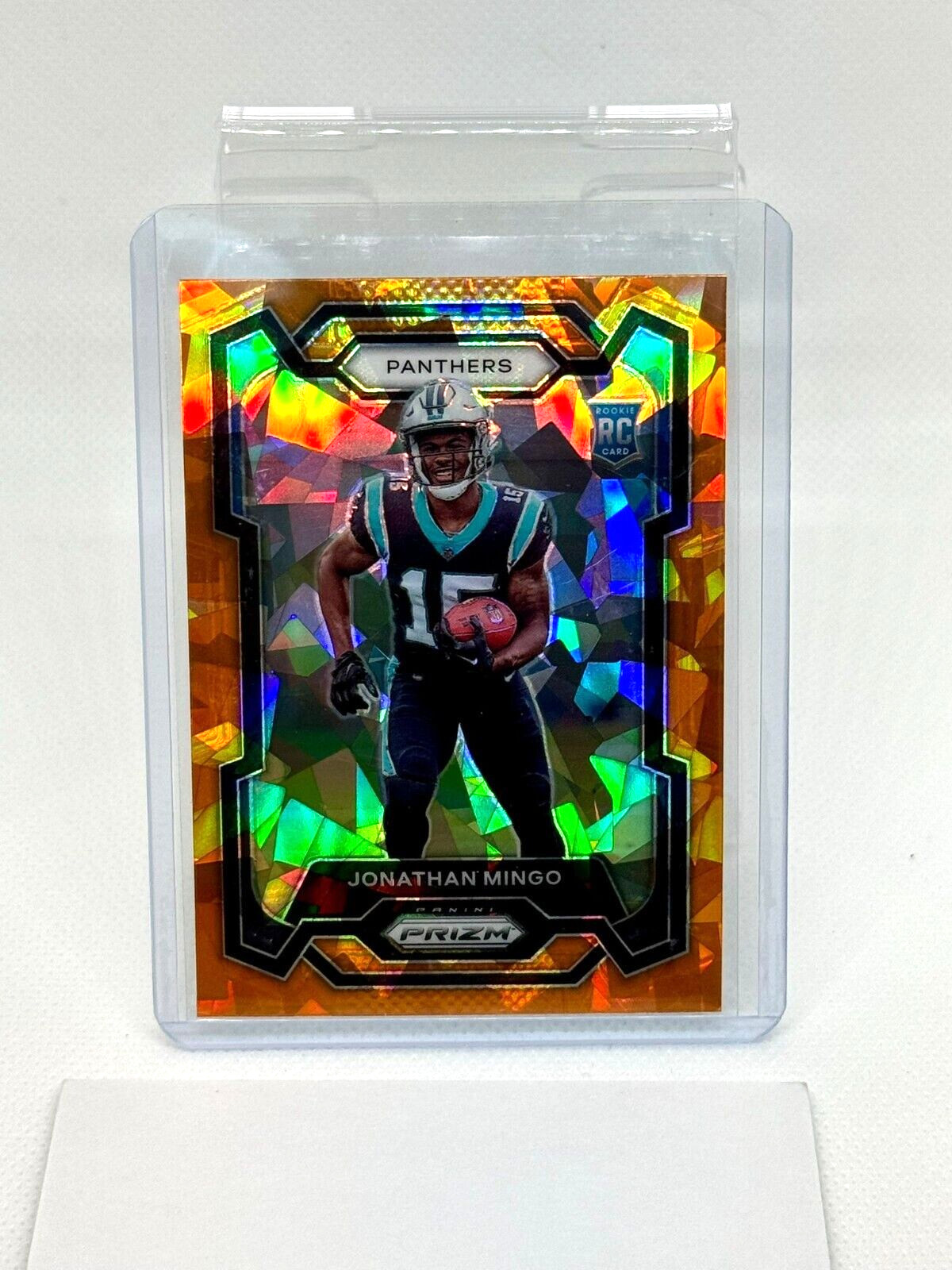 2023 Panini Prizm - Rookies Orange Ice Prizm #312 Jonathan Mingo (RC)