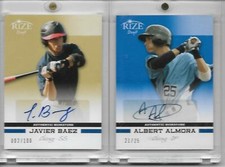 Javier Baez Albert Almora 2012 Rize RC Auto /25 Rookie Card JAVY Autograph LOT