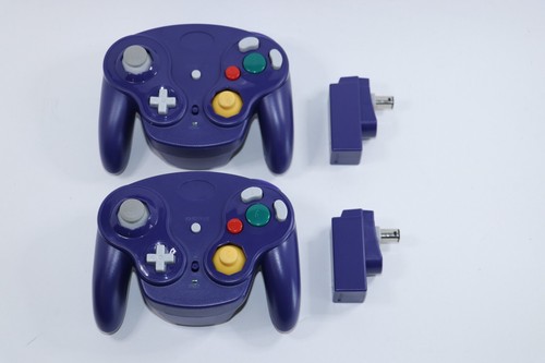 2 Pack Wireless Controllers +Adapter For Original Nintendo Gamecube Retro GC NGC - Picture 4 of 31
