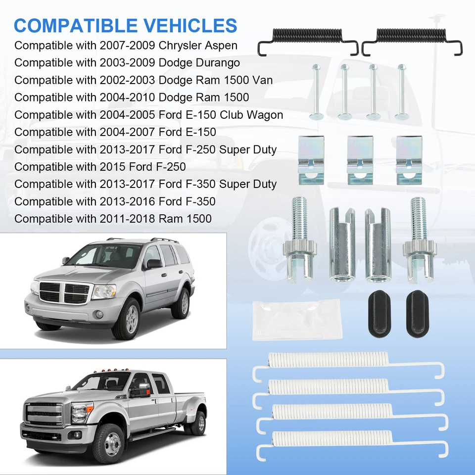 Комплект пружин заднего стояночного тормоза для Ram 1500 Classic Ford Dodge F-350 Van - Изображение 2 из 4