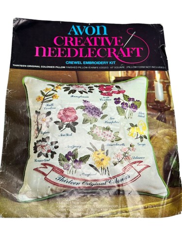 Avon Creative Needlecraft Thirteen Original Colonies Crewel Embroidery Kit