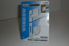 DEFENDER SECURITY Window Sash Lock White U-9936