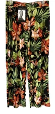 Attitudes by Renee Pull On Wide Leg Pants  PM Floral Print A350618 Women CB94T