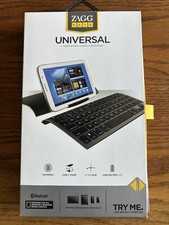 Wireless Keyboard Stand ZAGG Keys Universal Smartphones iPad Tablets Desktops