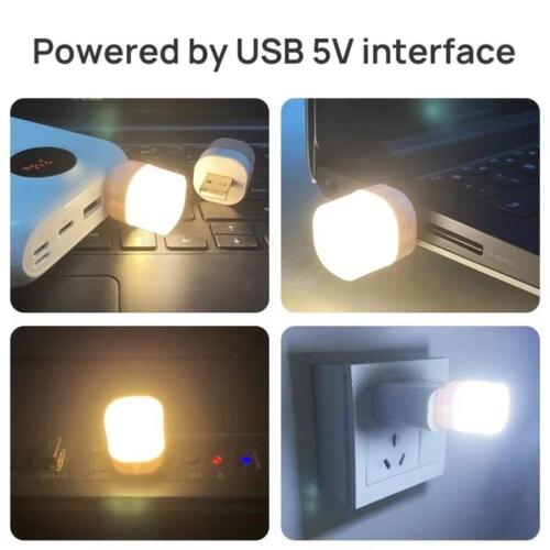 5X Prise USB Lampe Protection Yeux LED Veilleuse Charge Chambre USB - - Photo 9/12
