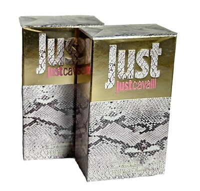 2x Roberto Cavalli Just Cavalli for her 2x 75 ml Eau de Toilette Spray Neu & Ovp