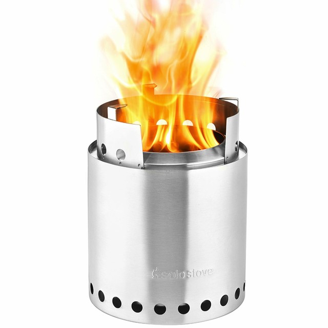 Wood Alcohol Burning Stove Compact Camp Portable Outdoor Camping