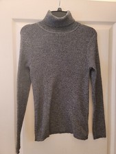 United States Sweaters Long Sleeve Ribbed Knit Turtle Neck Top Women's Sz. L