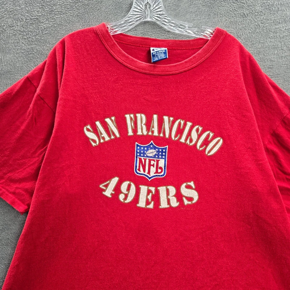Top de mujer vintage de los San Francisco 49ers 2XL puntada única de gran tamaño Pro Line años 90 Foto 3 de 4