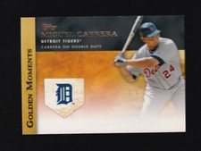 2012 Topps Golden Moments Miguel Cabrera #GM-40 Detroit Tigers