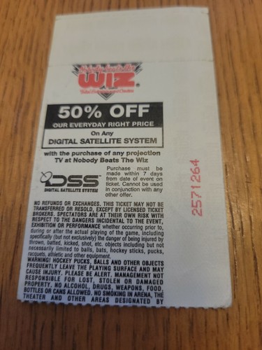 NIKE CUP HERREN TENNIS TICKET STUB - 20.12.96 1996 MADISON SQUARE GARDEN MSG - Bild 2 von 2