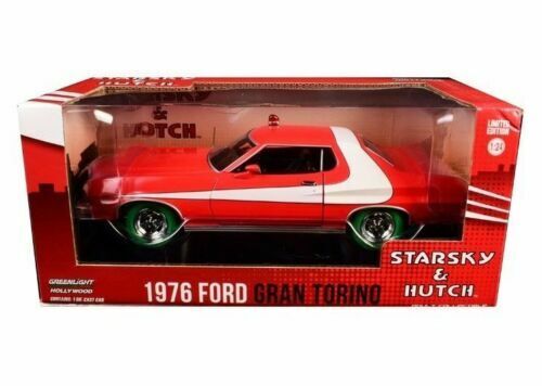 GREENLIGHT 1:24 HOLLYWOOD STARSKY & HUTCH 1976 FORD GRAN TORINO 84042 JAGDWAGEN - Bild 1 von 1
